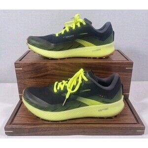 Brooks Catamount Trail men’s Size 8.5 Gray/Neon Yellow Running Shoes 1103521D013